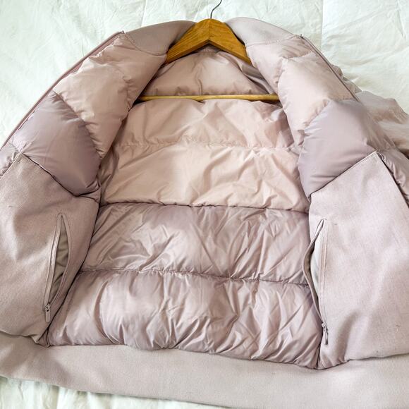 Lululemon Athletica Roam Far Wool Bomber Jacket Porcelain Pink Women’s Size 4 - Picture 8 of 13